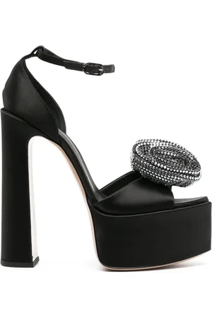 LE SILLA Nina 160mm floral-appliqué sandals