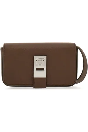 Salvatore Ferragamo Gancini buckle pebbled-texture shoulder bag