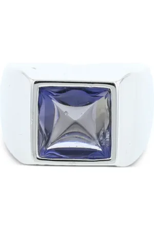 Hermès 2000s signet cordierite ring