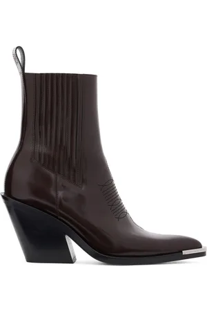 Paco rabanne Crimson 100mm leather Chelsea boots