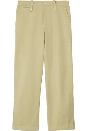 Burberry Wide-leg cotton trousers