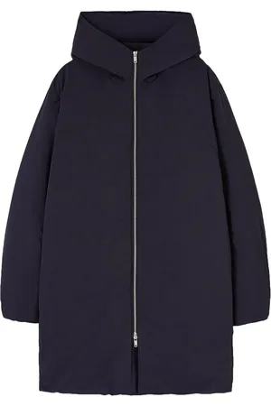 Jil Sander Mid-length hooded down jacket