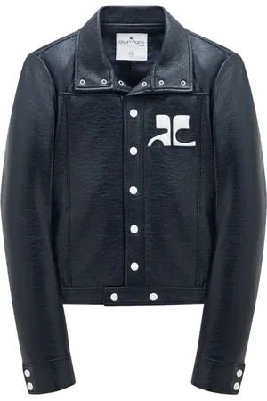 Courrèges Faux-leather shirt jacket
