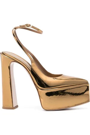 LE SILLA Nina 155mm metallic-effect pumps