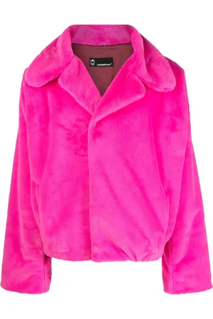 Styland Spread-collar faux-fur jacket