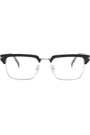 DB EYEWEAR BY DAVID BECKHAM Polished-effect square-frame glasses