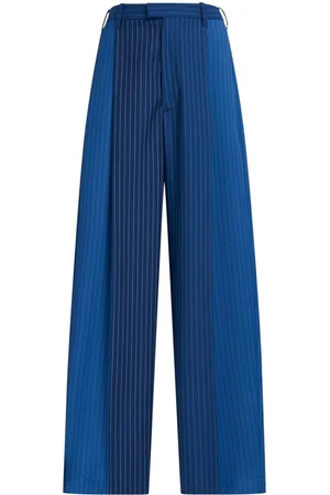 Marni Pinstriped straight-leg trousers