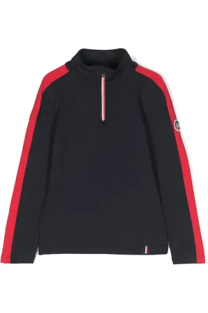 Fusalp Kids Contrasting-stripe logo jumper