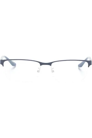 Emporio Armani Logo-plaque half-rim glasses