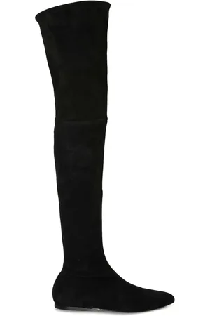 Puccini Logo-embroidered thigh-high boots