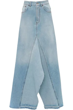 Victoria Beckham Panelled denim maxi skirt