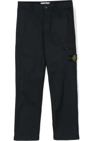 Stone Island Compass-patch straight-leg trousers