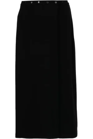 AGNÈS B. Wrap-design high-waisted skirt