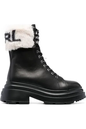 Karl Lagerfeld Logo-embellished ankle boots