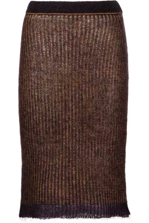There Was One Jersey-knit pencil midi skirt