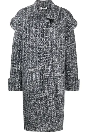 There Was One Single-breasted knitted coat
