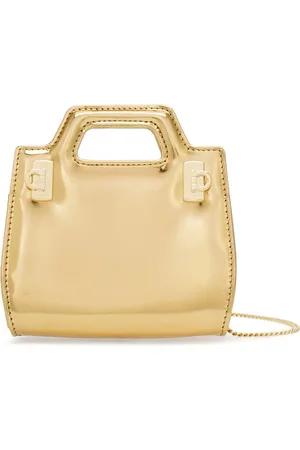 Salvatore Ferragamo Wanda metallic mini bag