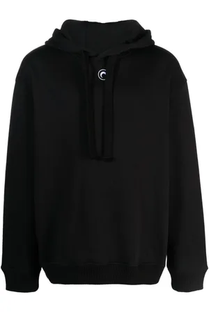 Marine Serre Rose-print cotton hoodie