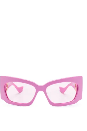 Gucci Geometric-frame tinted sunglasses