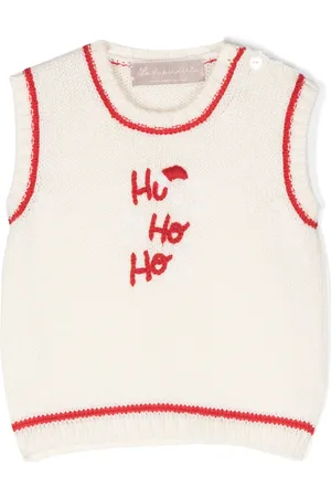 LA STUPENDERIA Embroidered-motif cashwool vest