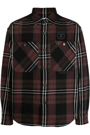 A Bathing Ape Logo-patch cotton shirt