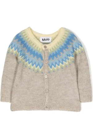 Molo Bay intarsia-knit cardigan