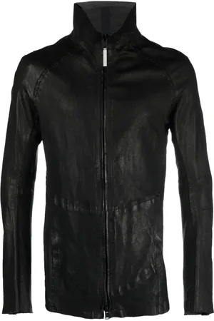 ISAAC SELLAM EXPERIENCE High-neck leather jacket