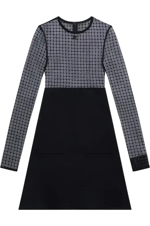 Courrèges Lace panelled minidress