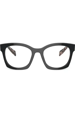 Prada Logo-lettering D-frame glasses