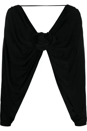 GIUSEPPE DI MORABITO Flower-detailing V-neck top