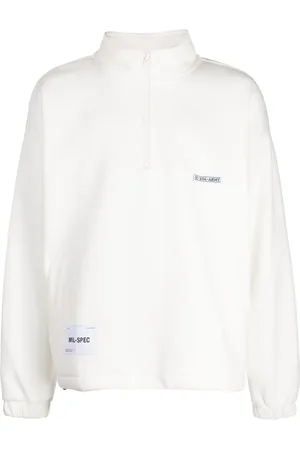 Izzue Logo-print half-zip sweatshirt