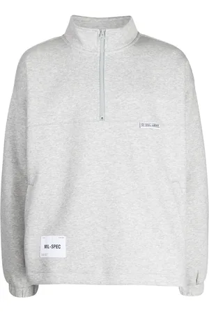 Izzue Logo-print half-zip sweatshirt