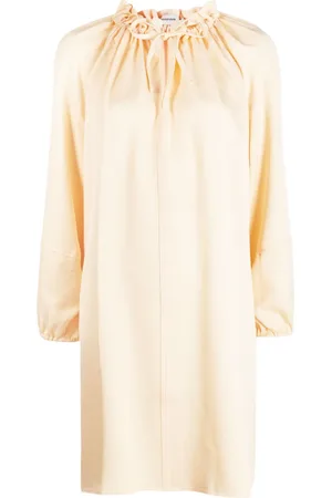 GOODIOUS Tie-fastening wide-sleeves dress
