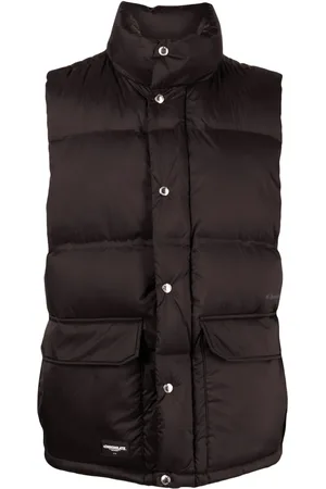 Chocoolate Logo-patch padded gilet