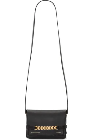 Victoria Beckham Logo-print leather clutch bag