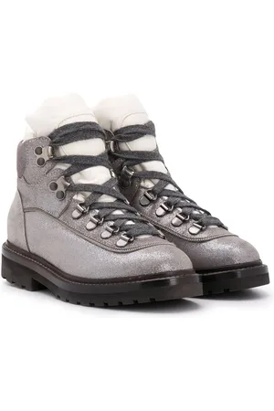 Brunello Cucinelli Colour-block leather boots