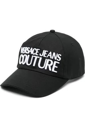 VERSACE Logo-embroidered cotton cap