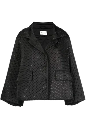 P.A.R.O.S.H. Crystal-embellished notched-lapel jacket