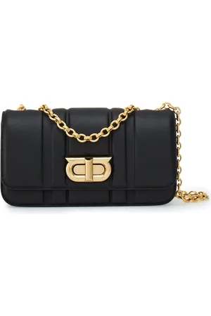 Salvatore Ferragamo Gancini plaque leather shoulder bag