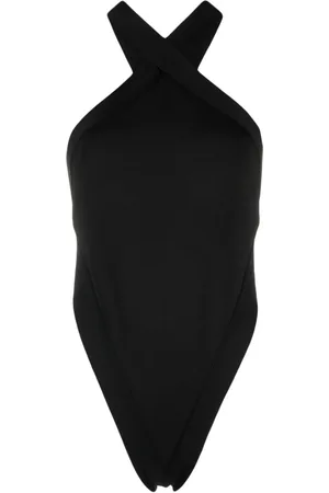 Saint Laurent Cut-out halterneck bodysuit