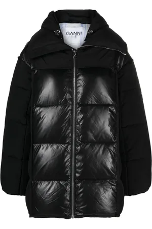 Ganni Hooded padded jacket
