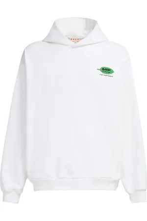 Marni Logo-print cotton hoodie