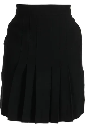 CHANEL 1989 Tuck pleated miniskirt