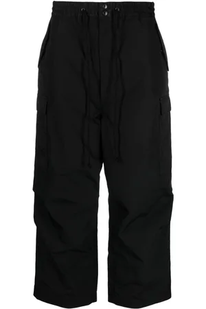 JUNYA WATANABE Cropped drawstring-waist cargo trousers
