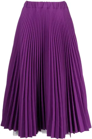 Plan C Pleated midi skirt