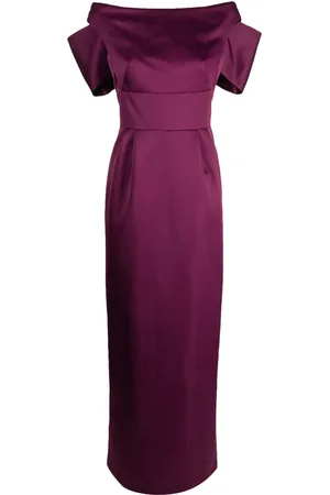 HUISHAN ZHANG Aveline bow silk gown