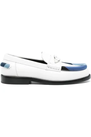 Puccini Luna Iride-print leather loafers