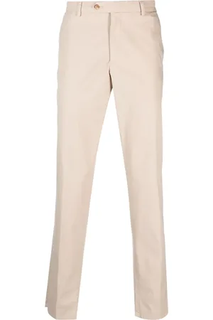 LARDINI Slim-fit cotton blend chinos