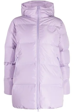 Chocoolate Logo-patch quilted padded jacket