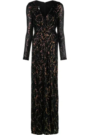 TALBOT RUNHOF Sequin-embellished wide-leg jumpsuit